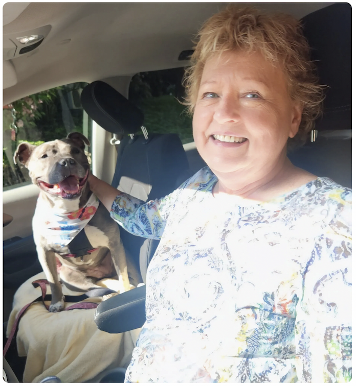 Jessie with former Pennsylvania Governor Ed Rendell, driver for Door To Door Pet Delivery.